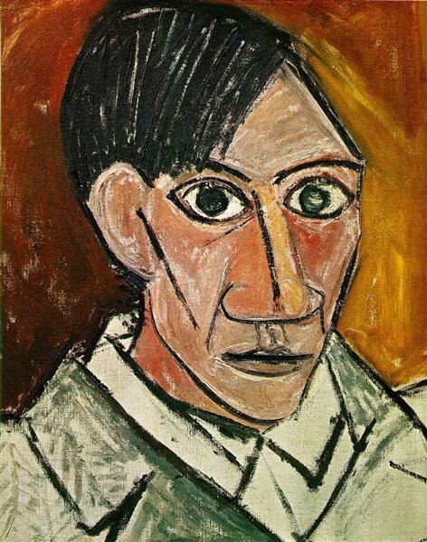 Pablo Picasso Oil Paintings Male Self Portrait Autoportrait 1907